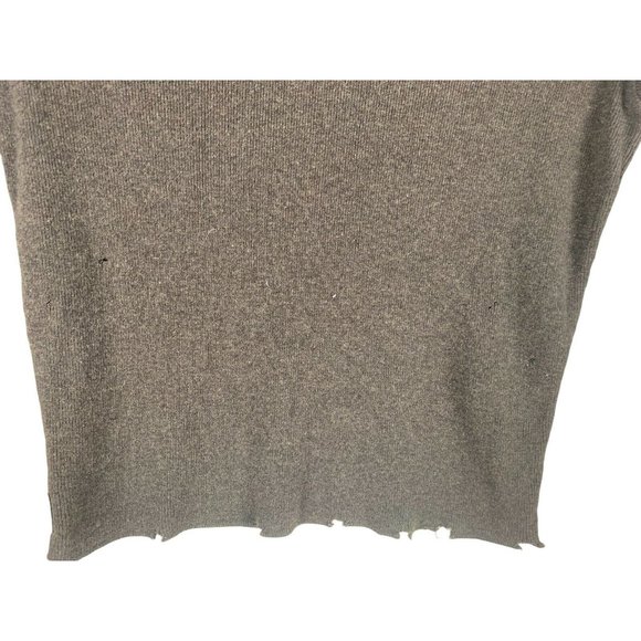 Burberry brown women’s pullover hoodie Sz M  Pure Wool Hoodie Distressed New Age - Picture 10 of 12